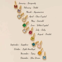 Heart Charm Holder Necklace With Birthstone, Mandala & Puffed Heart – 22K Gold Plated(Heart Charm Holder Necklace With Birthstone Mandala Puffed Heart 22k Gold Plated) 7 Heart Charm Holder Necklace With Birthstone, Mandala & Puffed Heart – 22K Gold Plated(Heart Charm Holder Necklace With Birthstone Mandala Puffed Heart 22k Gold Plated) -Djuna Jewelry Store 15mm 1