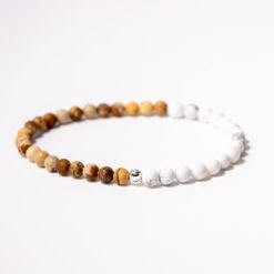 Create Your Own 4mm Bead Bracelet – 2 Gemstones(Create Your Own 4mm Crystal Bracelet 2 Beads) -Djuna Jewelry Store 2 bead bracelet 2