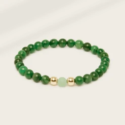 Serenity's Path African Jade & Green Aventurine Bracelet 6mm(Serenitys Path African Jade Green Aventurine Bracelet)
