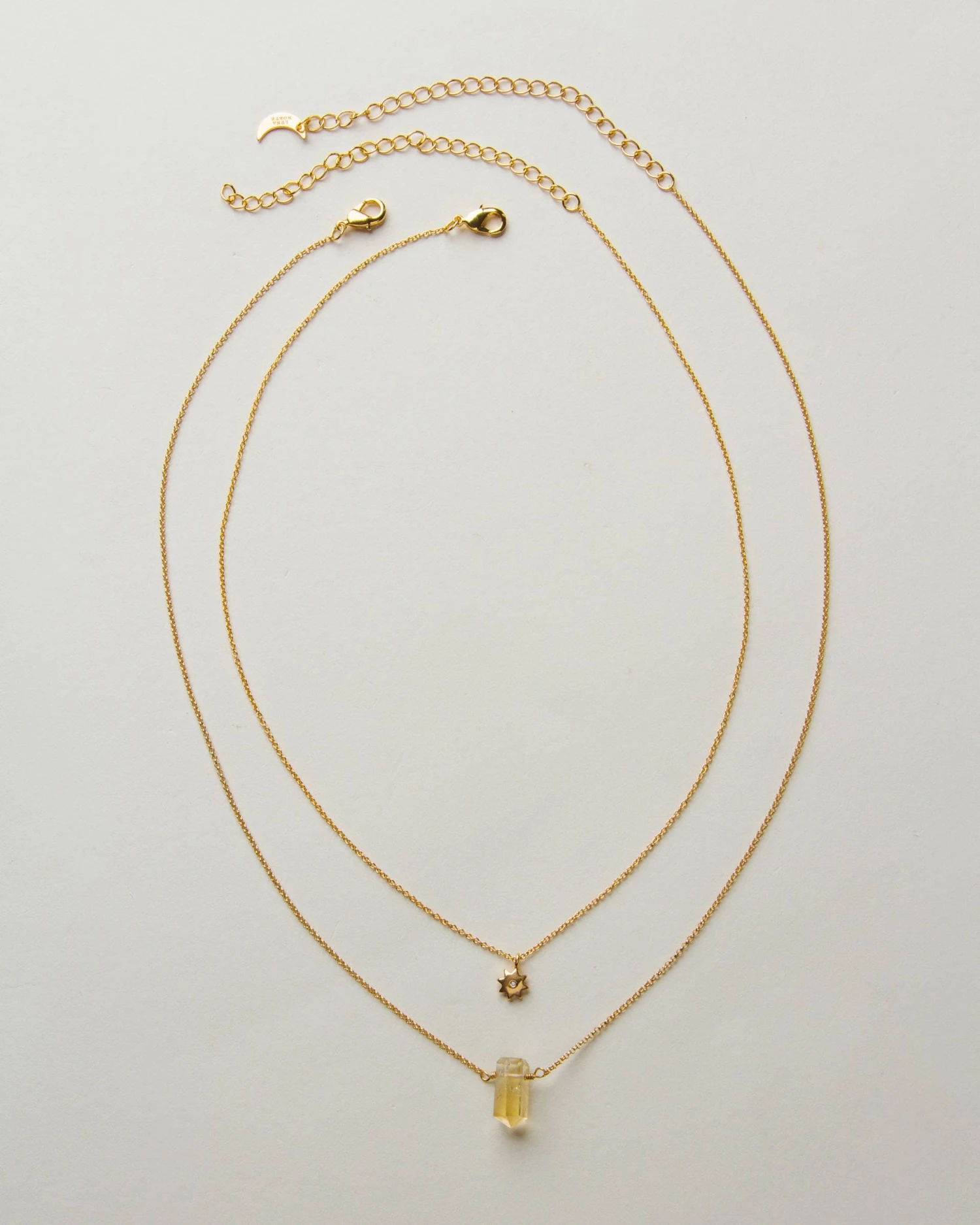 Layered Gold Sun Necklace Set With Citrine – Golden Glow Crystal Jewellery(Sol Necklace Set Citrine) 4 Layered Gold Sun Necklace Set With Citrine – Golden Glow Crystal Jewellery(Sol Necklace Set Citrine) - Image 4