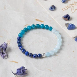 Mystic Blue Gemstone Bracelet 6mm(Mystic Blue Gemstone Bracelet 6mm)