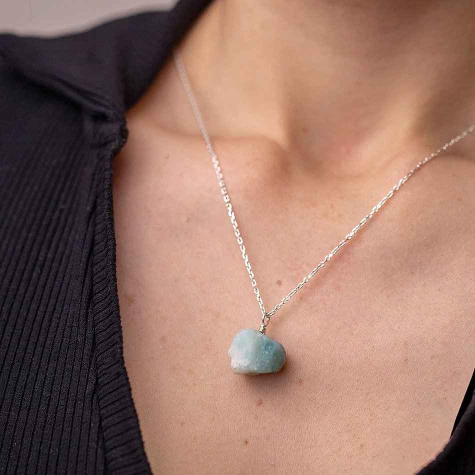 Natural Amazonite Necklace(Natural Amazonite Necklace) 2 Natural Amazonite Necklace(Natural Amazonite Necklace) - Image 2