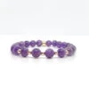 Amethyst Gemstone Bracelet – 8mm Healing Crystal Beads For Calm & Clarity(Amethyst Gemstone Bracelet 8mm 1)