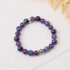 Sodalite And Amethyst Gemstone Bracelet 8mm(Sodalite And Amethyst Gemstone Bracelet 8mm) 5 Sodalite And Amethyst Gemstone Bracelet 8mm(Sodalite And Amethyst Gemstone Bracelet 8mm) -Djuna Jewelry Store amethyst sodalite 1