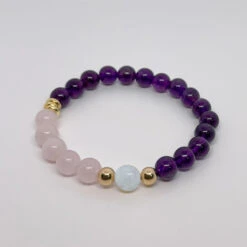 Amethyst Dreamweave Bracelet 8mm(Amethyst Dreamweave Bracelet 8mm) -Djuna Jewelry Store amethyst trio 8mm bracelet 2