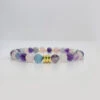 Fluorite, Amethyst & Rose Quartz Bracelet – Crystal Jewelry For Calm & Emotional Balance(The Power Of 3 For Anxiety)
