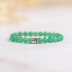 Green Aventurine Gemstone Bracelet 6mm(Green Aventurine Gemstone Energy Bracelet)