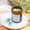 Aventurine Crystal Candle – Luck & Prosperity | Hand-Poured Soy Wax(Aventurine Crystal Candle Luck)