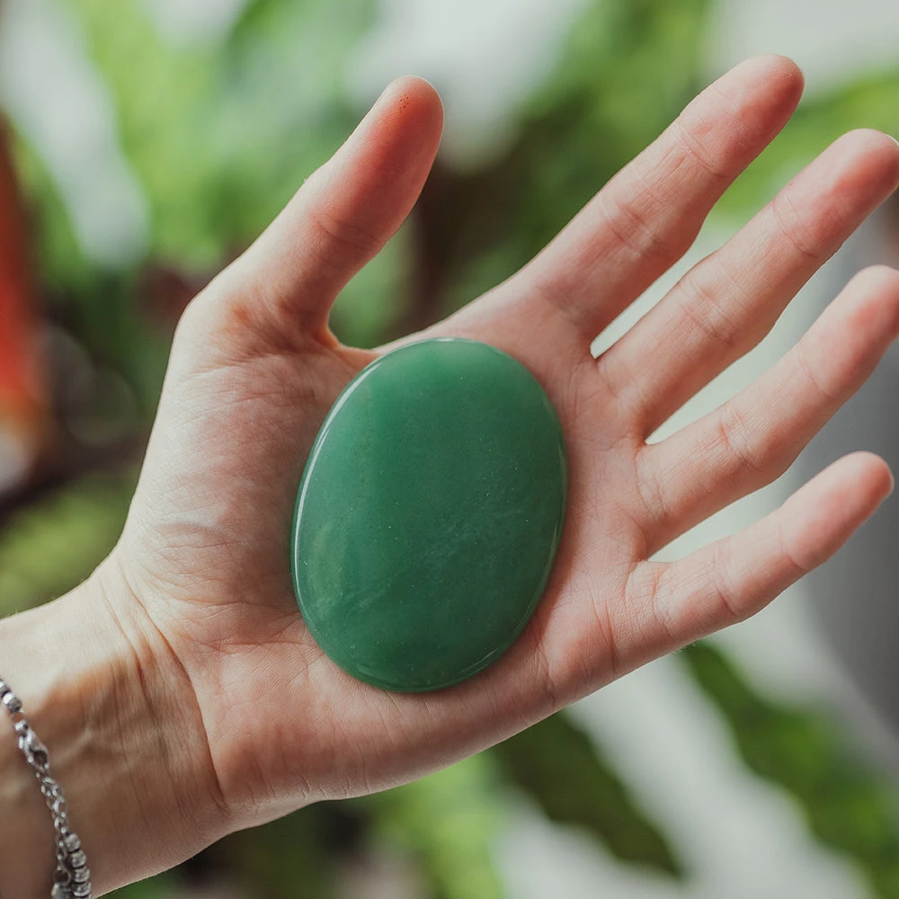 Green Aventurine Palm Stone(Green Aventurine Palm Stone) 2 Green Aventurine Palm Stone(Green Aventurine Palm Stone) - Image 2