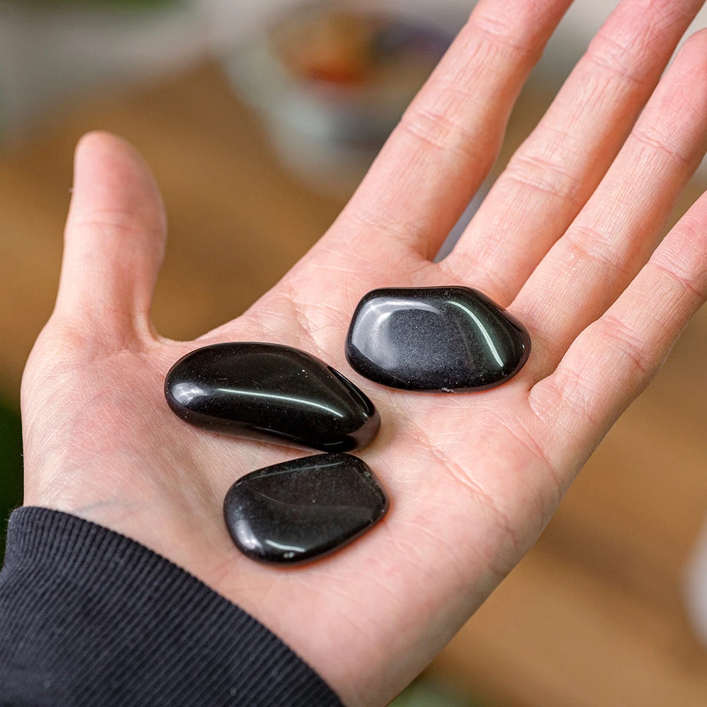 Black Tourmaline Tumblestones(Black Tourmaline Tumblestones) 2 Black Tourmaline Tumblestones(Black Tourmaline Tumblestones) - Image 2