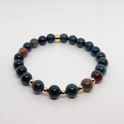 Bloodstone Gemstone Bracelet – 8mm Healing Crystal Beads For Strength & Vitality(Bloodstone Gemstone Bracelet 8mm) 6 Bloodstone Gemstone Bracelet – 8mm Healing Crystal Beads For Strength & Vitality(Bloodstone Gemstone Bracelet 8mm) -Djuna Jewelry Store bloodstone bracelet 8mm