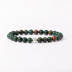 Bloodstone Beaded Bracelet – Essential 6mm Gemstone Crystal Jewellery(Bloodstone Essential Bracelet 6mm)