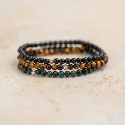 Protection Bracelet Set – Black Tourmaline For Energy Shielding(Strength And Protection Bracelet Set) -Djuna Jewelry Store bloodstone bracelet d3e27051 ad55 41da 8c22 35d4221749e5