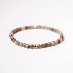 Botswana Agate Gemstone Bracelet 4mm(Botswana Agate Healing Bracelet)