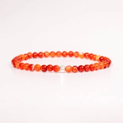 Carnelian Gemstone Bracelet 4mm(Carnelian Gemstone Bracelet)