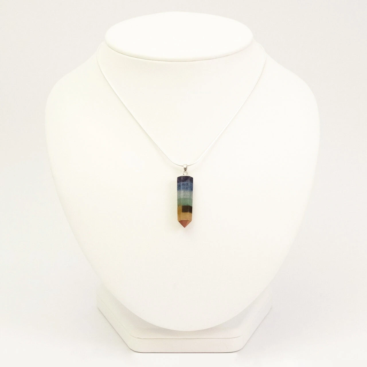 Chakra Point Pendant – Sterling Silver Crystal Energy Necklace(Chakra Sterling Silver Point Pendant) 3 Chakra Point Pendant – Sterling Silver Crystal Energy Necklace(Chakra Sterling Silver Point Pendant) - Image 3