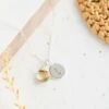 Sterling Silver Citrine Necklace – Teardrop Gem With Personalised Initial(Initial Teardrop Citrine Necklace Sterling Silver)
