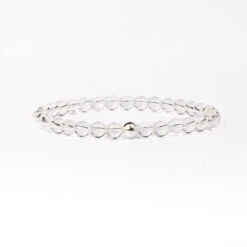Clear Quartz Beaded Bracelet β Essential 6mm GemstoneCrystal Jewellery(Clear Quartz Essential Bracelet 6mm)