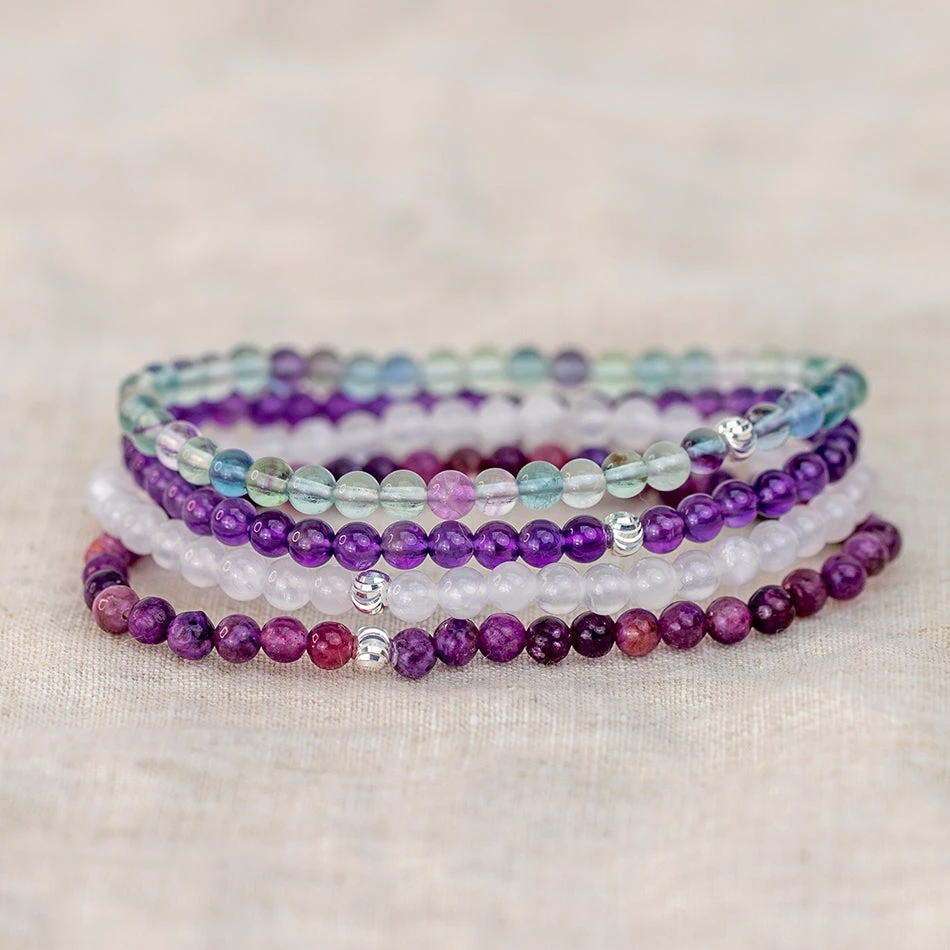 Crown Chakra Bracelet Set – Crystal Beads For Clarity & Connection(Crown Chakra Bracelet Set) 1 Crown Chakra Bracelet Set – Crystal Beads For Clarity & Connection(Crown Chakra Bracelet Set)