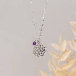 Crown Chakra Necklace - Amethyst Crystal Charm(Crown Chakra Necklace)