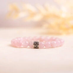 Rose Quartz Bracelet - 8mm(Rose Quartz Beaded Bracelet)