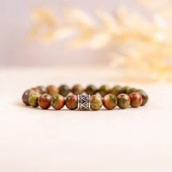 Unakite Gemstone Bracelet 8mm(Unakite Gemstone Bracelet Delara)