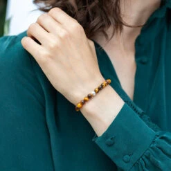 Tigers Eye Beaded Bracelet – Essential 6mm Gemstone Healing Crystal Jewellery(Tiger Eye Essential Bracelet 6mm) 8 Tigers Eye Beaded Bracelet – Essential 6mm Gemstone Healing Crystal Jewellery(Tiger Eye Essential Bracelet 6mm) -Djuna Jewelry Store featured tigers eye 2