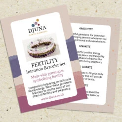 Fertility Bracelet Set – Crystal Healing For Hormonal Balance(Fertility Bracelet Set) -Djuna Jewelry Store fertility information cards