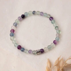 Fluorite Gemstone Bracelet 6mm(Fluorite Gemstone Bracelet 6mm)