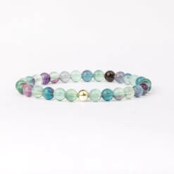 Fluorite Beaded Bracelet – Essential 6mm Gemstone Crystal Jewellery(Fluorite Essential Bracelet 6mm) 6 Fluorite Beaded Bracelet – Essential 6mm Gemstone Crystal Jewellery(Fluorite Essential Bracelet 6mm) -Djuna Jewelry Store fluorite bracelet gold 19be1d84 5c99 43b4 946b e718739a6fc5