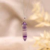 Fluorite Sterling Silver Crystal Point Pendant Sterling Silver(Fluorite Necklace Sterling Silver Point Pendant)