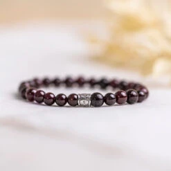 Garnet Gemstone Bracelet 6mm(Garnet Gemstone Bracelet 6mm)