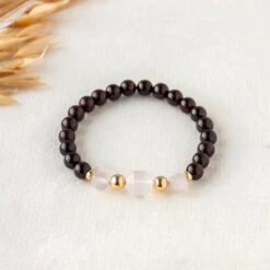Heart's Desire Garnet Gemstone Bracelet 6mm(Self Confidence Gemstone Bracelet 6mm)