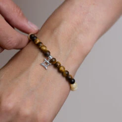 Gemini Birthstone Bracelet – Gemstones With Sterling Silver Zodiac Charm(Gemini Gemstone Duo Bracelet) -Djuna Jewelry Store gemini bracelet 3