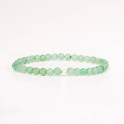 Aventurine Gemstone Bracelet 4mm(Aventurine Gemstone Bracelet 4mm) -Djuna Jewelry Store green aventurine bracelet new