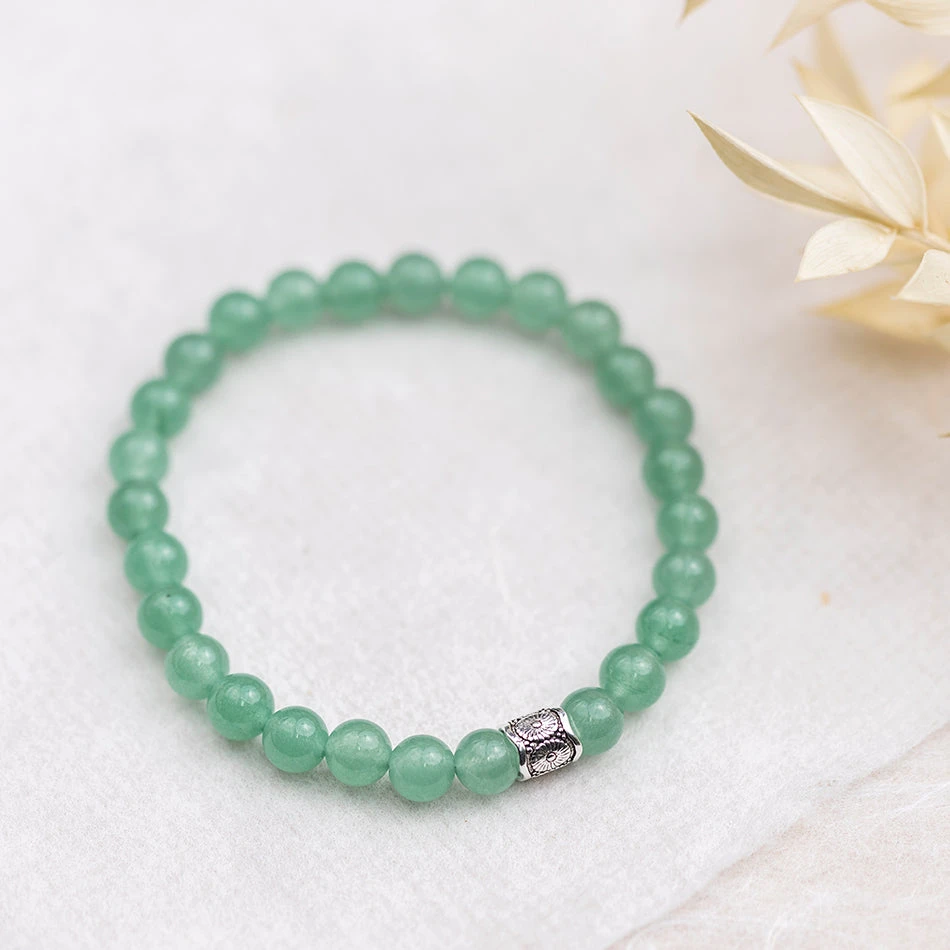 Green Aventurine Gemstone Bracelet 6mm(Green Aventurine Gemstone Energy Bracelet) 2 Green Aventurine Gemstone Bracelet 6mm(Green Aventurine Gemstone Energy Bracelet) - Image 2