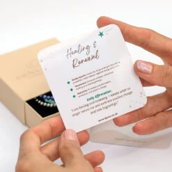 Healing And Renewal Bracelet Set(Emotional Healing Energy Bracelet Set) -Djuna Jewelry Store healing affirmation card