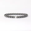Hematite Beaded Bracelet – Essential 6mm Gemstone Crystal Jewellery(Hematite Essential Bracelet 6mm)