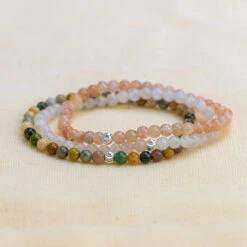 Joy & Happiness Bracelet Set – Sunstone, Moonstone & Ocean Jasper(Joy Happiness Bracelet Set) -Djuna Jewelry Store image00003