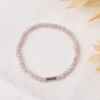 Tranquil Heart Bracelet – 4mm Kunzite Gemstone For Emotional Healing(Kunzite Crystal Bracelet)