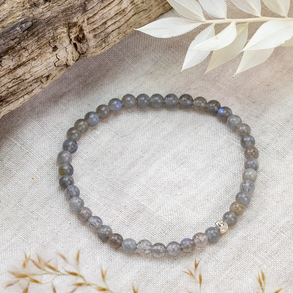 Labradorite Gemstone Bracelet 4mm(Labradorite Healing Bracelet) 2 Labradorite Gemstone Bracelet 4mm(Labradorite Healing Bracelet) - Image 2