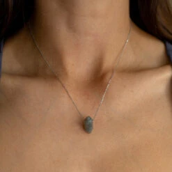 Labradorite Necklace – Polished Point Pendant – Healing Crystal Jewellery For Growth(Labradorite Point Pendant For Transformation) -Djuna Jewelry Store labradorite point 2