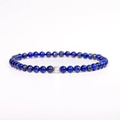 Lapis Lazuli Gemstone Bracelet 4mm(Lapis Lazuli Healing Bracelet)