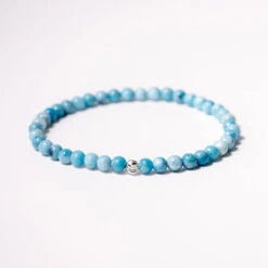Larimar Gemstone Bracelet 4mm(Larimar Gemstone Bracelet 4mm)
