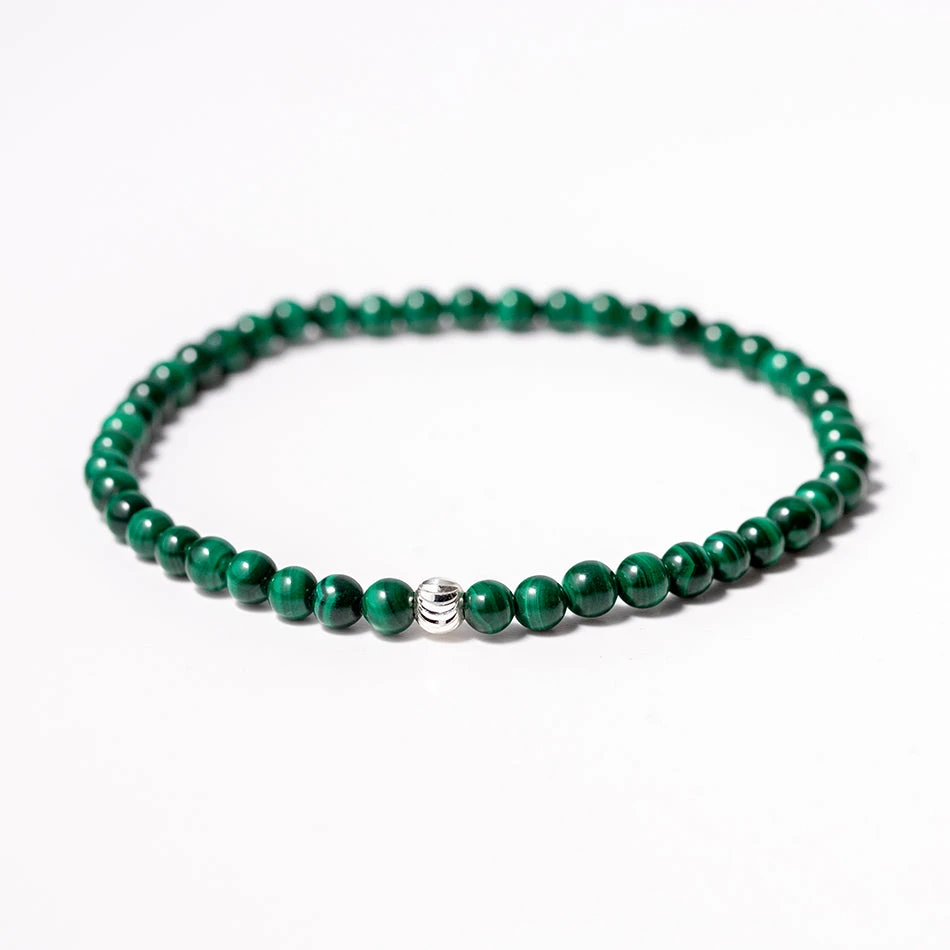 Malachite Gemstone Bracelet 4mm(Malachite Gemstone Bracelet 4mm) 3 Malachite Gemstone Bracelet 4mm(Malachite Gemstone Bracelet 4mm) - Image 3