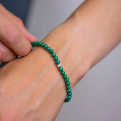 Malachite Gemstone Bracelet 4mm(Malachite Gemstone Bracelet 4mm)