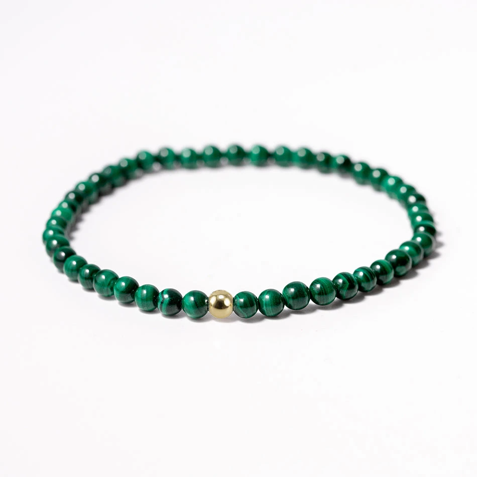Malachite Gemstone Bracelet 4mm(Malachite Gemstone Bracelet 4mm) 4 Malachite Gemstone Bracelet 4mm(Malachite Gemstone Bracelet 4mm) - Image 4