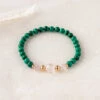 Self Empowerment Gemstone Bracelet With Malachite And Rose Quartz(Self Empowerment Gemstone Bracelet 6mm)