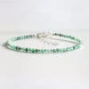 Emerald Birthstone Bracelet – Dainty Faceted Beads, Handmade Jewellery(Emerald Dainty Bracelet)