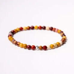 Mookaite Jasper Gemstone Bracelet 4mm(Mookaite Jasper Bracelet) -Djuna Jewelry Store mookaite bracelet
